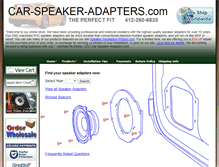 Tablet Screenshot of car-speaker-adapters.com